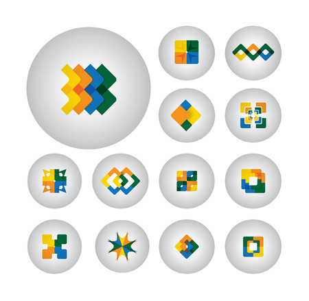 business symbols , design elements, flat icons - graphicのイラスト素材