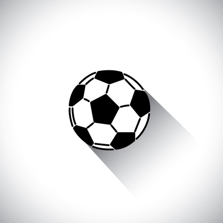 soccer or football in flat design iconのイラスト素材
