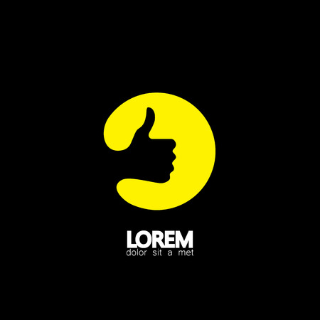 vector icon social media like or thumbs up symbol. this also represents endorsement, approval, vote, appreciate, praise, recommend, etcのイラスト素材