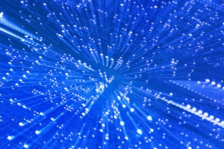 Hi-tech abstract background. A circuit board taken with motion zoom technique.の写真素材