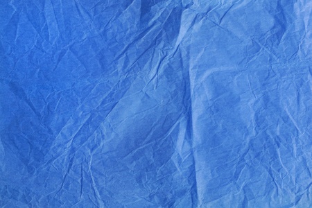 Crushed blue packing paper textureの写真素材
