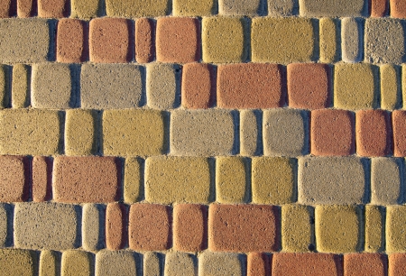 Colorful sidewalk tiles textureの写真素材