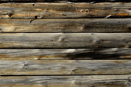 Old natural wood wall textureの写真素材