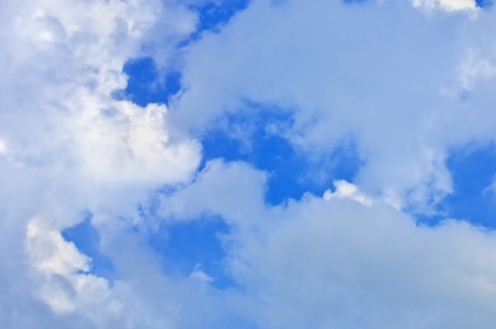 Beautiful blue sky with cloudsの写真素材