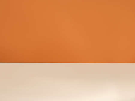 Orange and sand  colors double paper backdrop for banner, template or backgroundの写真素材