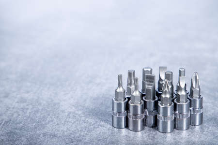 Set of screwdriver headsの写真素材