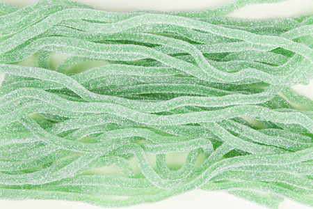 Abstract background of green candies.の写真素材