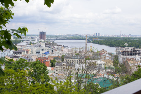 View of the city from the observation deckの写真素材