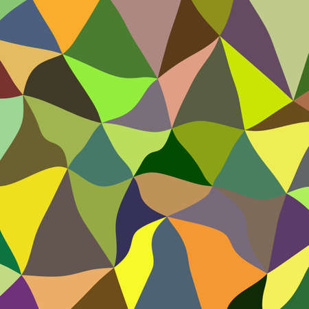 Abstract background of colorful triangular wavy patchesのイラスト素材