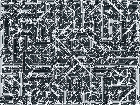 Chip or electrical circuits on a dark background.のイラスト素材