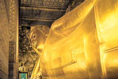 Wat Pho is one of Bangkok's oldest temples. It existed before Bangkok was established as the capital by King Rama I.の写真素材