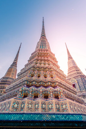 Wat Pho is one of Bangkok's oldest temples. It existed before Bangkok was established as the capital by King Rama I.の写真素材