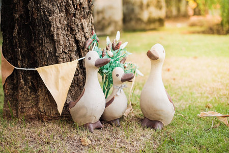 Decorative Duck in the Garden