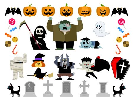 Halloween Illustration Set 02のイラスト素材