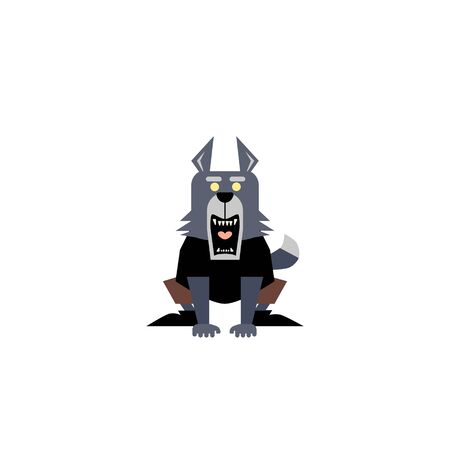 Cute Werewolf Illustration 01のイラスト素材