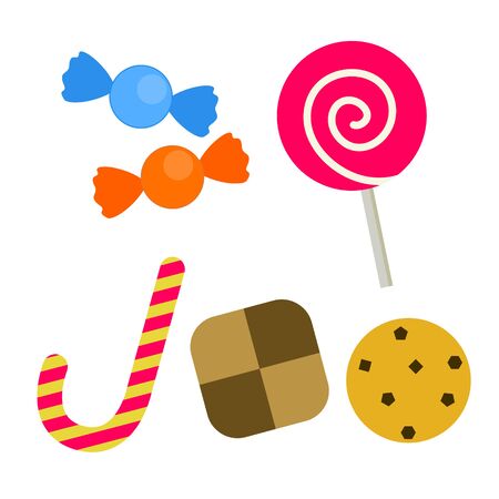 Cute Candy Illustration Setのイラスト素材