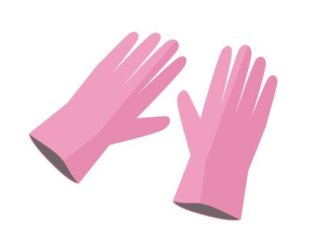 rubber glovesのイラスト素材