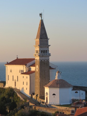 St. George's Parish Church in Piranの写真素材