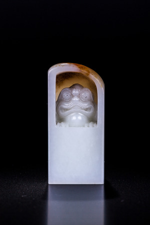 Jade carving sealsの写真素材