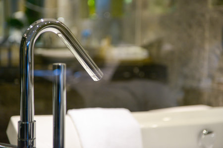 The modern bathroom clean and comfortable