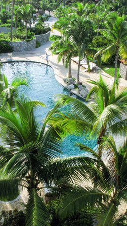 The swimming poolのeditorial素材