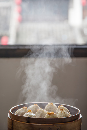 Steamed Crab powder Bunsの写真素材