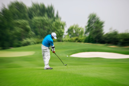 view nature landscape of beautyful golf course at Chinaの写真素材