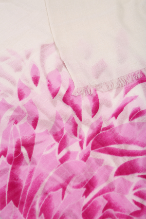 scarf with Traditional ornamental floral patternの写真素材