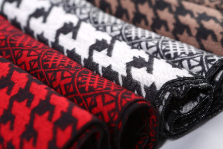 scarf with Traditional ornamental floral pattern