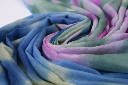 scarf with Traditional ornamental floral patternの写真素材
