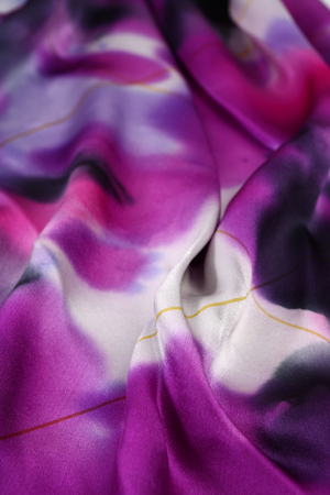 scarf with Traditional ornamental floral patternの写真素材