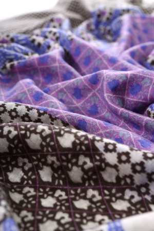 scarf with Traditional ornamental floral patternの写真素材