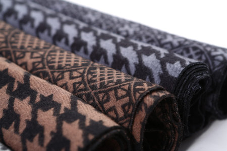 scarf with Traditional ornamental floral pattern