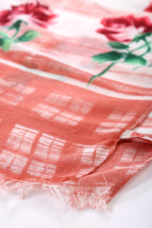 scarf with Traditional ornamental floral patternのeditorial素材