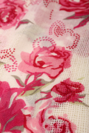 scarf with Traditional ornamental floral patternの写真素材