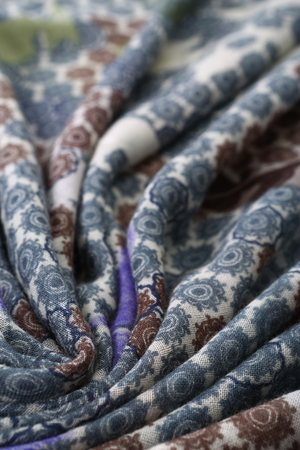 scarf with Traditional ornamental floral patternの写真素材