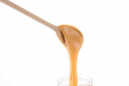 Manuka Honey produced in New Zealand and Australia from the nectar of the manuka or tea treeの写真素材