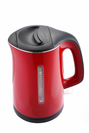 Nice design of modern kettle water boiler for your kitchen an image isolated on whiteの写真素材
