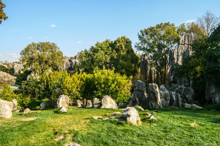 Shilin Stone Forest in Kunming, Yunnan, Chinaのeditorial素材