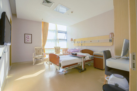 Luxurious modern hospital wardsのeditorial素材