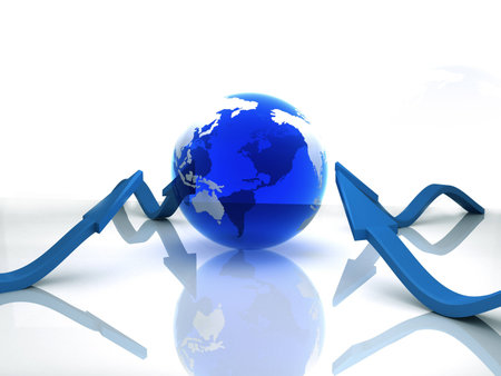 Earth share and earth color rgbの写真素材