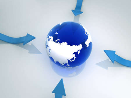 Earth share and earth color rgbの写真素材