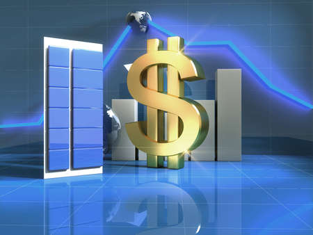Economy backgroundの写真素材