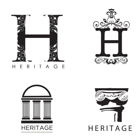 Logo Heritage vector epsのイラスト素材