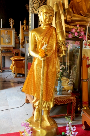 Buddha statues , Face of gold buddha, Thailand ,Asiaの写真素材