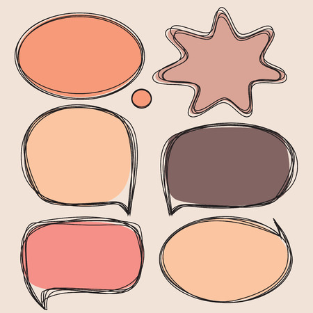 Set of Bubbles for Speech Vector Design.のイラスト素材