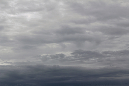 Natural backgrounds overcast sky with dark clouds.の写真素材