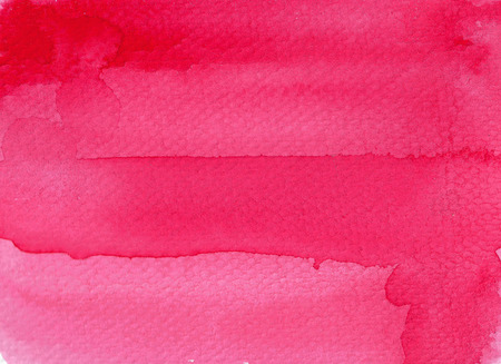 Red abstract watercolor background. Hand painted illustration.の写真素材