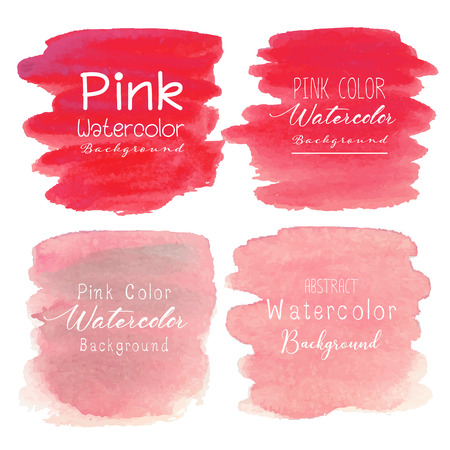 Pink abstract watercolor background. Vector illustration.のイラスト素材