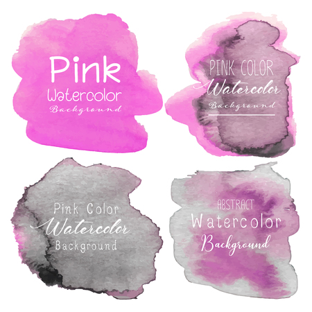Pink abstract watercolor background. Vector illustration.のイラスト素材
